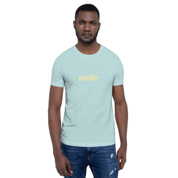 Mello Blue Ice - Yellow Short-Sleeve Unisex T-Shirt