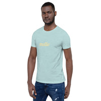 Mello Blue Ice - Yellow Short-Sleeve Unisex T-Shirt
